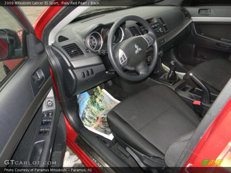 Rally Red Pearl / Black 2009 Mitsubishi Lancer ES Sport
