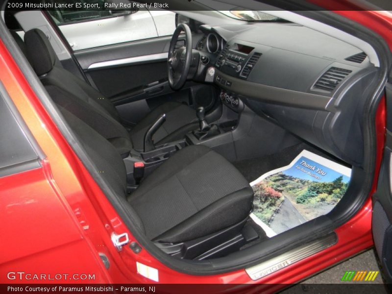 Rally Red Pearl / Black 2009 Mitsubishi Lancer ES Sport