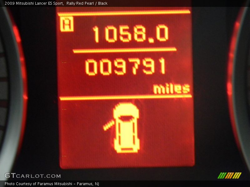 Rally Red Pearl / Black 2009 Mitsubishi Lancer ES Sport