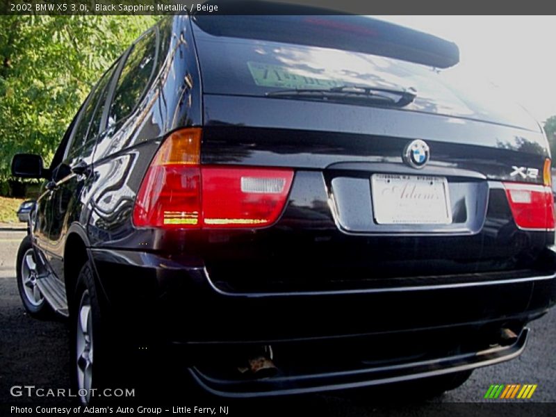 Black Sapphire Metallic / Beige 2002 BMW X5 3.0i