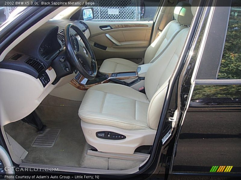 Black Sapphire Metallic / Beige 2002 BMW X5 3.0i