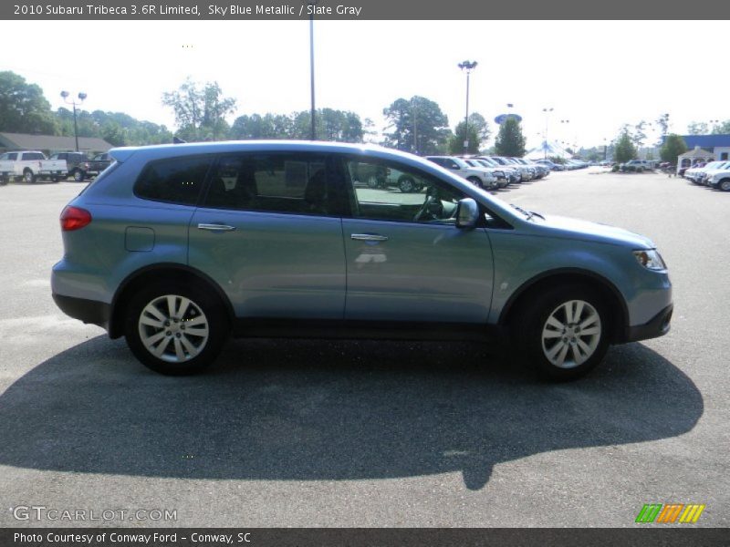 Sky Blue Metallic / Slate Gray 2010 Subaru Tribeca 3.6R Limited