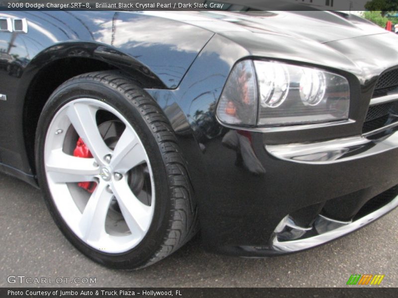 Brilliant Black Crystal Pearl / Dark Slate Gray 2008 Dodge Charger SRT-8