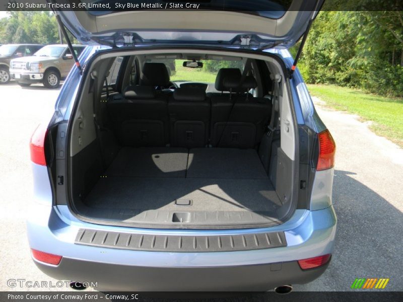 Sky Blue Metallic / Slate Gray 2010 Subaru Tribeca 3.6R Limited