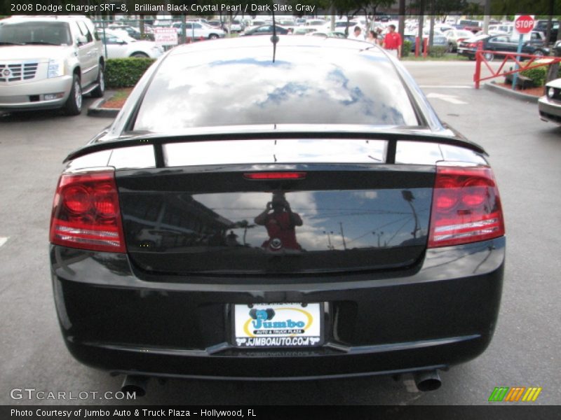 Brilliant Black Crystal Pearl / Dark Slate Gray 2008 Dodge Charger SRT-8