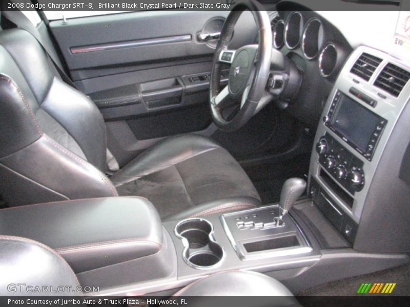 Brilliant Black Crystal Pearl / Dark Slate Gray 2008 Dodge Charger SRT-8