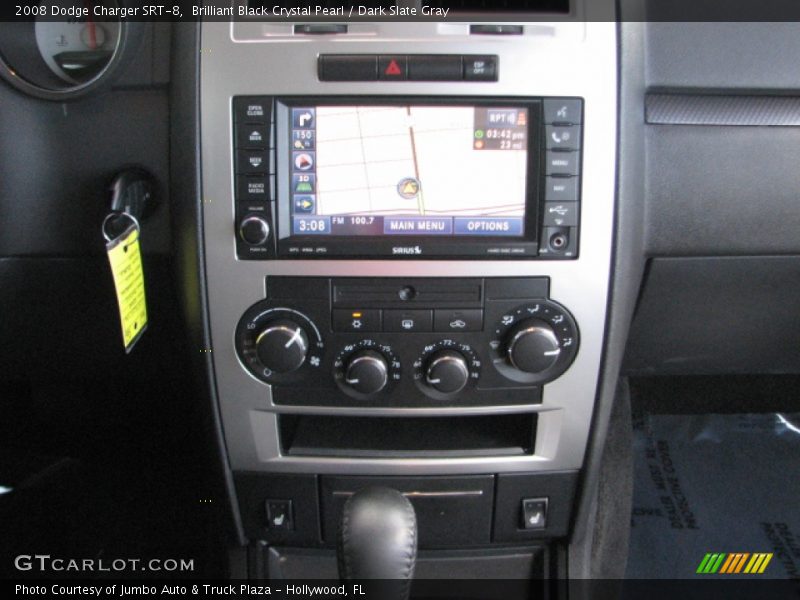 Brilliant Black Crystal Pearl / Dark Slate Gray 2008 Dodge Charger SRT-8
