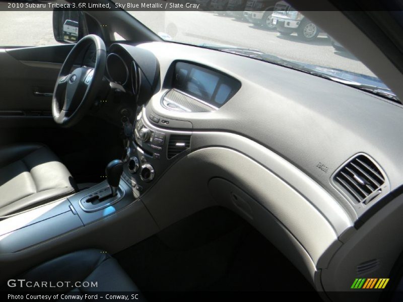 Sky Blue Metallic / Slate Gray 2010 Subaru Tribeca 3.6R Limited