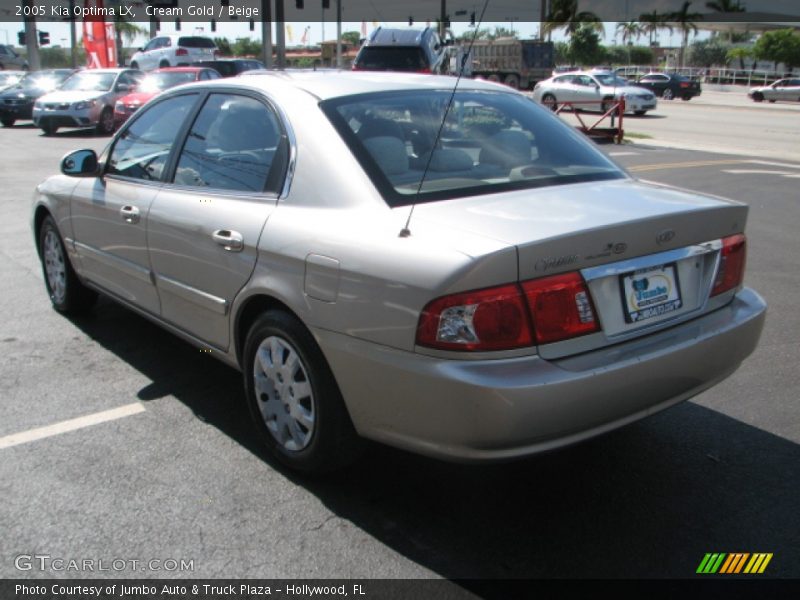 Cream Gold / Beige 2005 Kia Optima LX