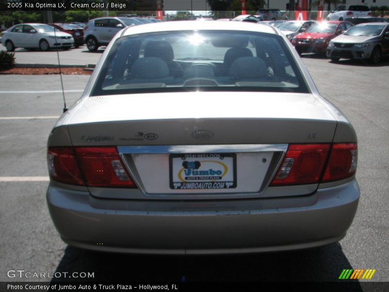 Cream Gold / Beige 2005 Kia Optima LX