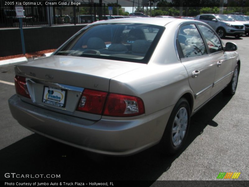 Cream Gold / Beige 2005 Kia Optima LX