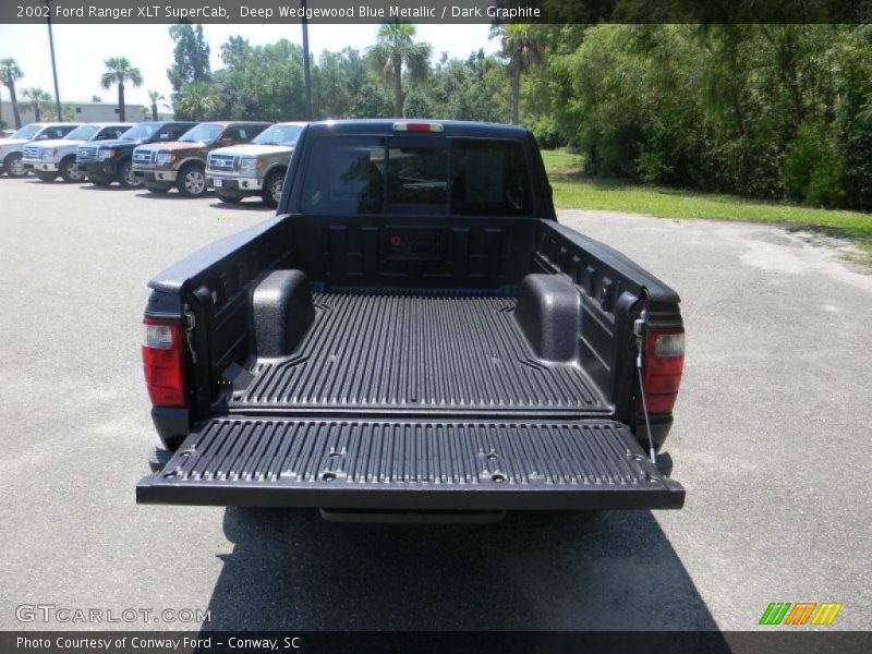 Deep Wedgewood Blue Metallic / Dark Graphite 2002 Ford Ranger XLT SuperCab