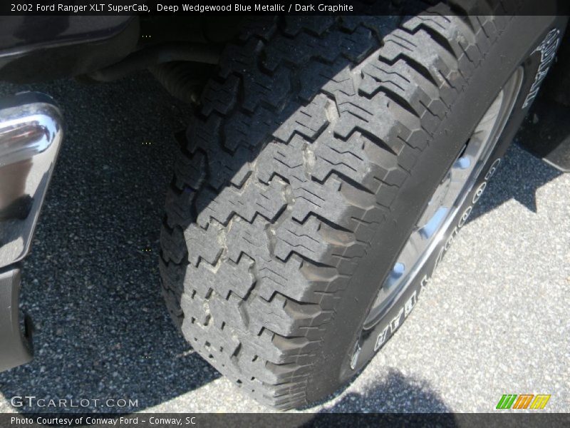 Deep Wedgewood Blue Metallic / Dark Graphite 2002 Ford Ranger XLT SuperCab