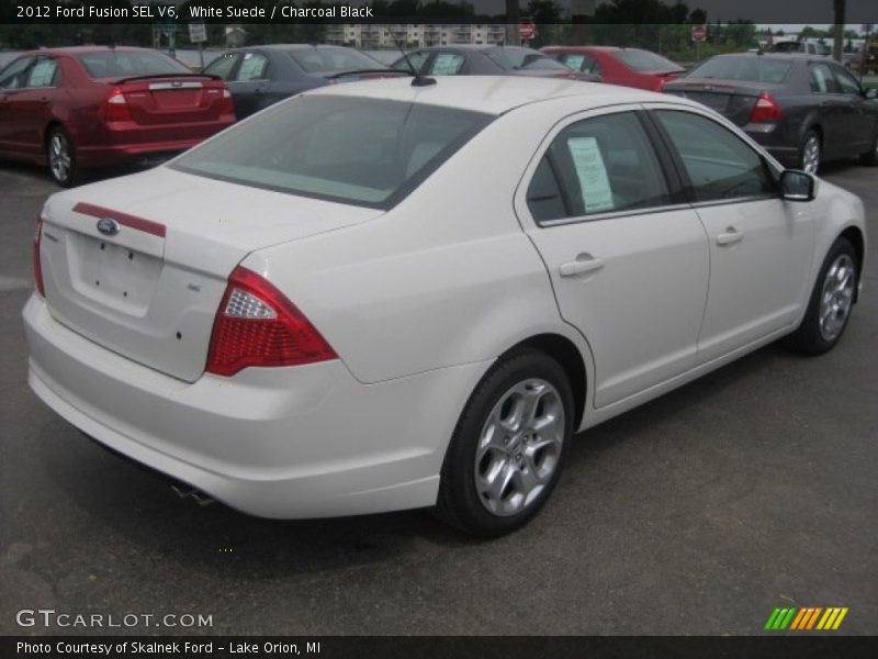 White Suede / Charcoal Black 2012 Ford Fusion SEL V6
