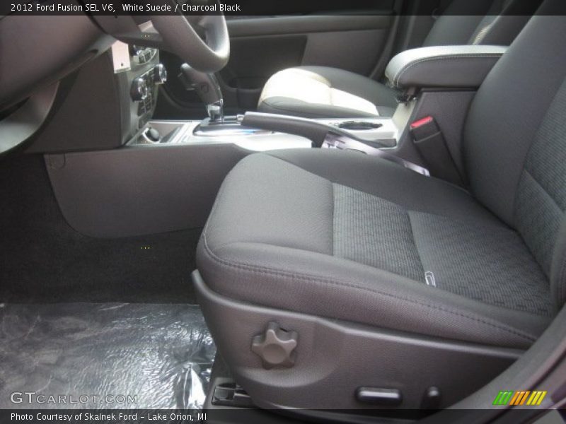 White Suede / Charcoal Black 2012 Ford Fusion SEL V6