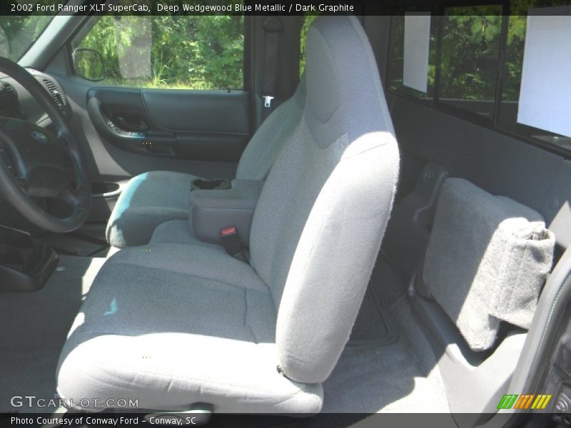Deep Wedgewood Blue Metallic / Dark Graphite 2002 Ford Ranger XLT SuperCab