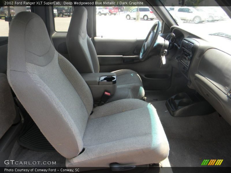 Deep Wedgewood Blue Metallic / Dark Graphite 2002 Ford Ranger XLT SuperCab