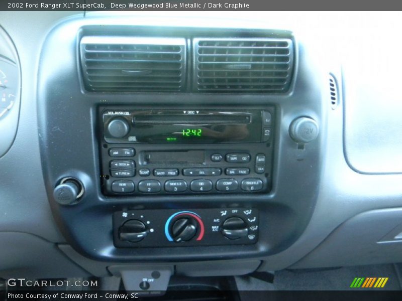 Deep Wedgewood Blue Metallic / Dark Graphite 2002 Ford Ranger XLT SuperCab