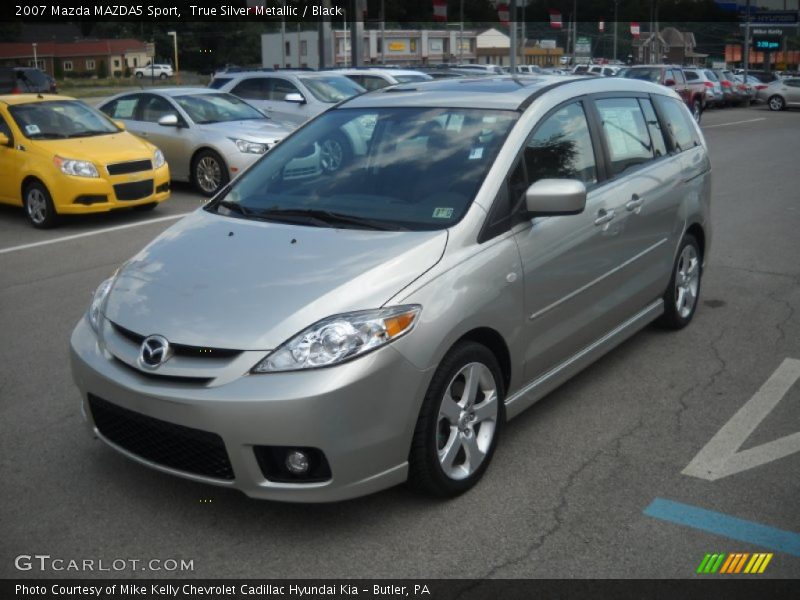 True Silver Metallic / Black 2007 Mazda MAZDA5 Sport