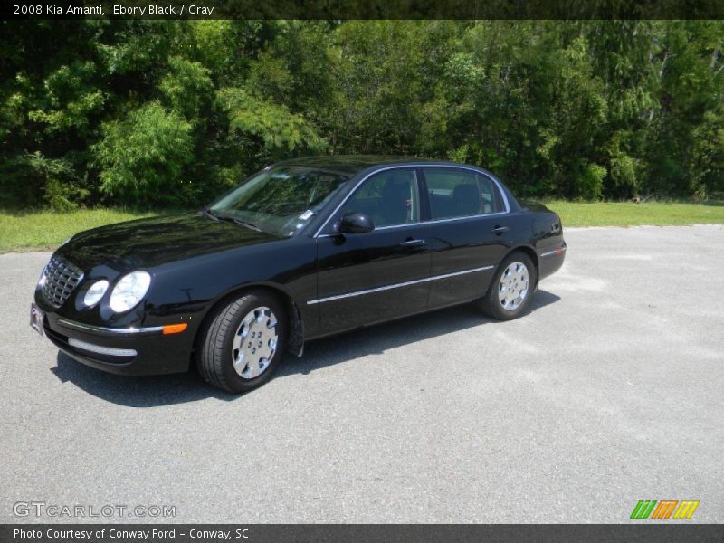 Ebony Black / Gray 2008 Kia Amanti
