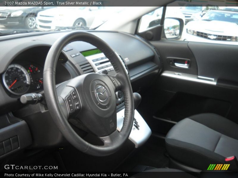True Silver Metallic / Black 2007 Mazda MAZDA5 Sport