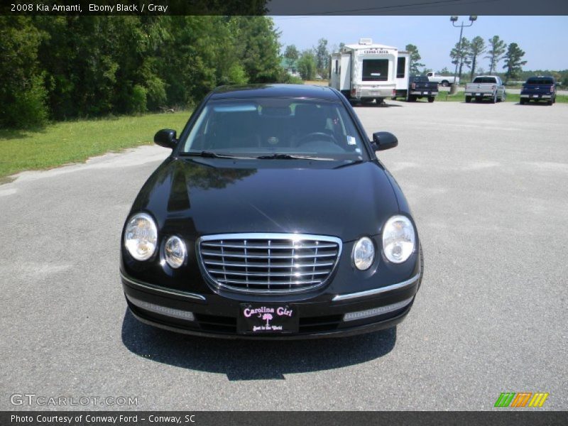 Ebony Black / Gray 2008 Kia Amanti