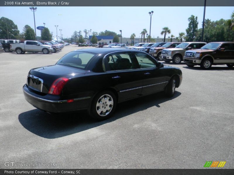 Ebony Black / Gray 2008 Kia Amanti