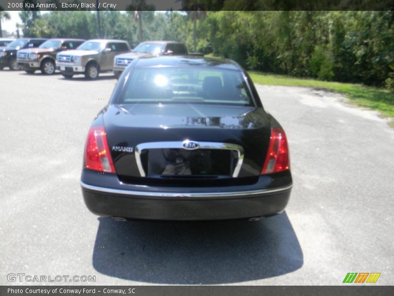 Ebony Black / Gray 2008 Kia Amanti