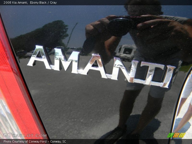 Ebony Black / Gray 2008 Kia Amanti