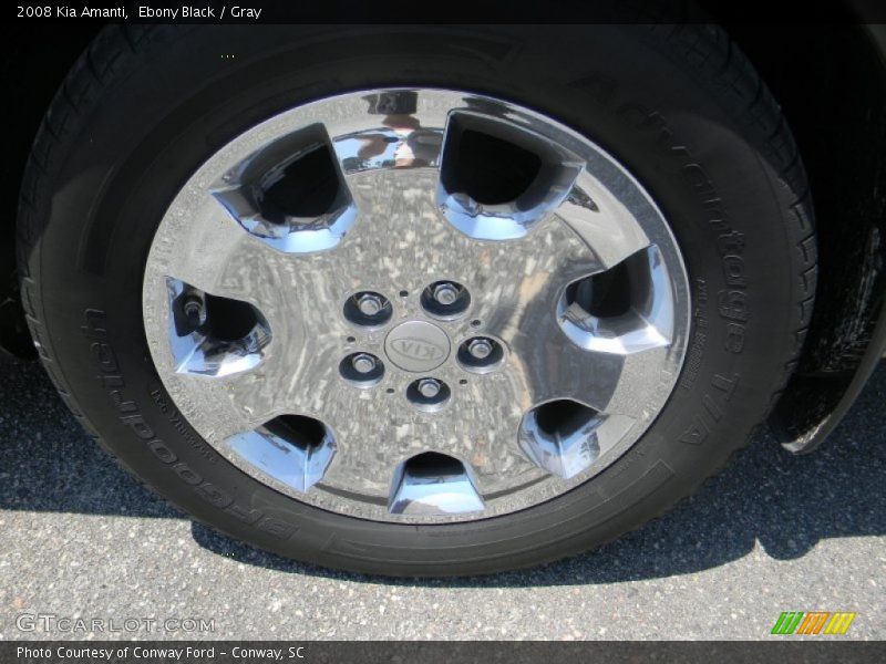 Ebony Black / Gray 2008 Kia Amanti