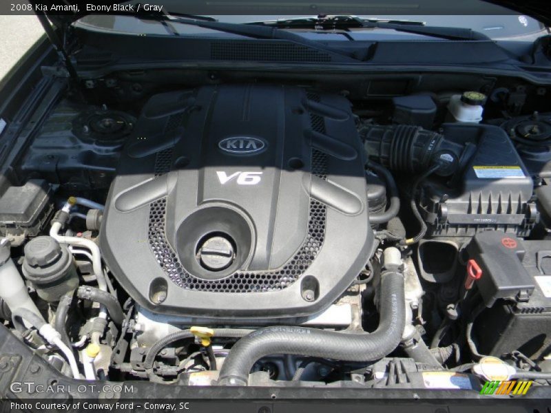 Ebony Black / Gray 2008 Kia Amanti