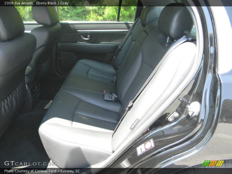 Ebony Black / Gray 2008 Kia Amanti