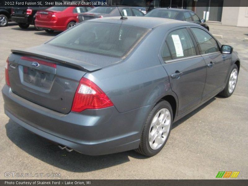 Steel Blue Metallic / Charcoal Black 2012 Ford Fusion SE