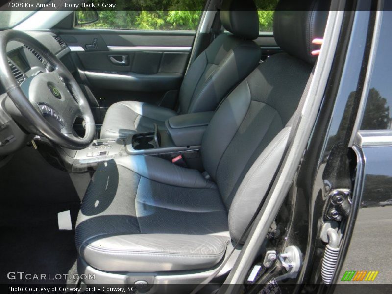 Ebony Black / Gray 2008 Kia Amanti