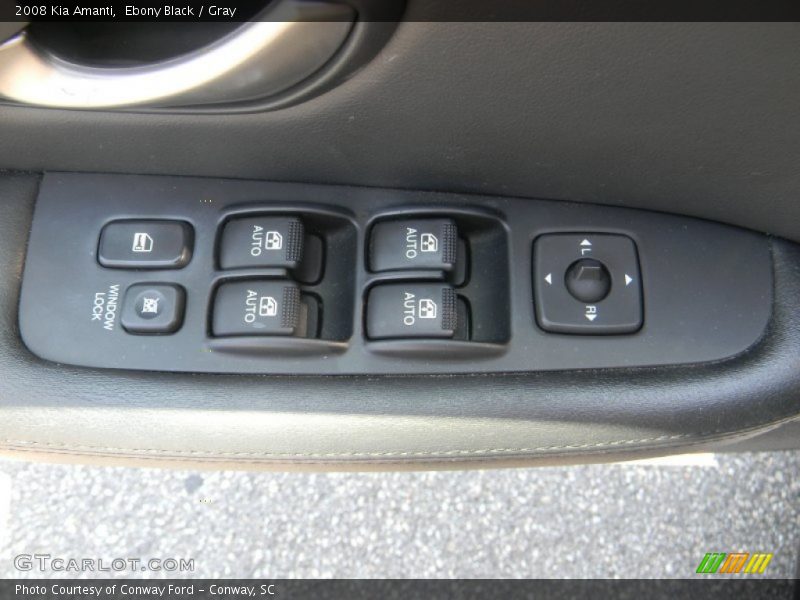 Ebony Black / Gray 2008 Kia Amanti