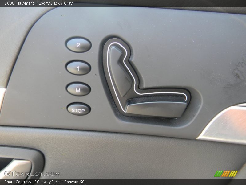 Ebony Black / Gray 2008 Kia Amanti