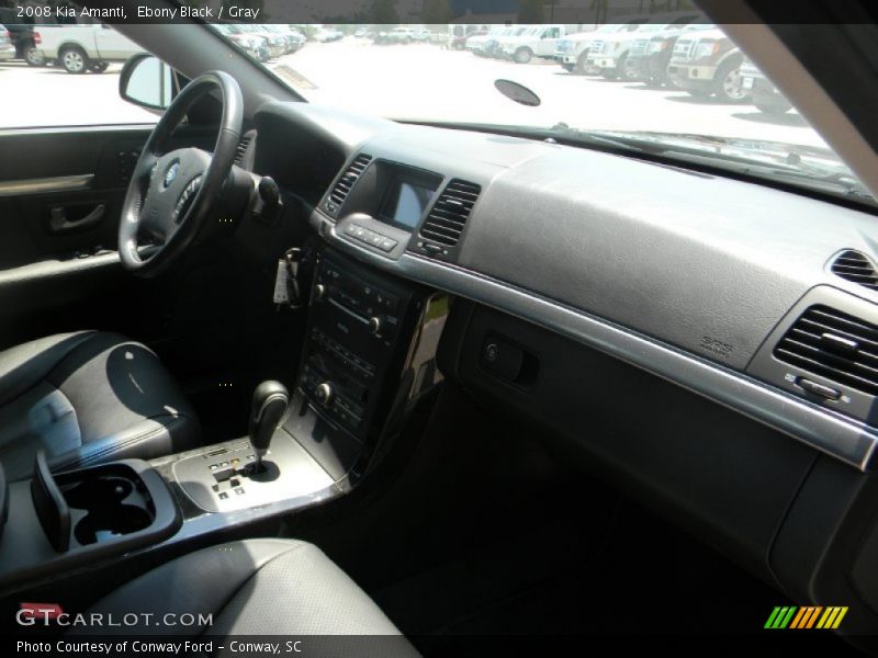 Ebony Black / Gray 2008 Kia Amanti