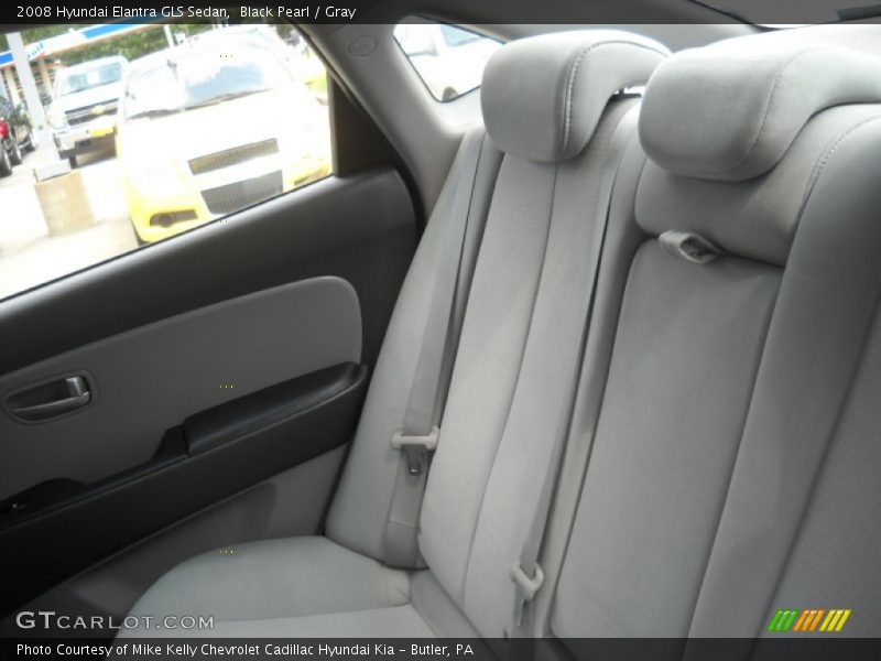 Black Pearl / Gray 2008 Hyundai Elantra GLS Sedan