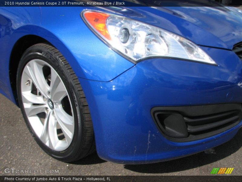 Mirabeau Blue / Black 2010 Hyundai Genesis Coupe 2.0T Premium