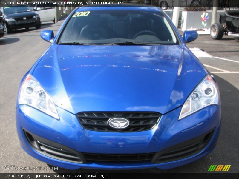 Mirabeau Blue / Black 2010 Hyundai Genesis Coupe 2.0T Premium