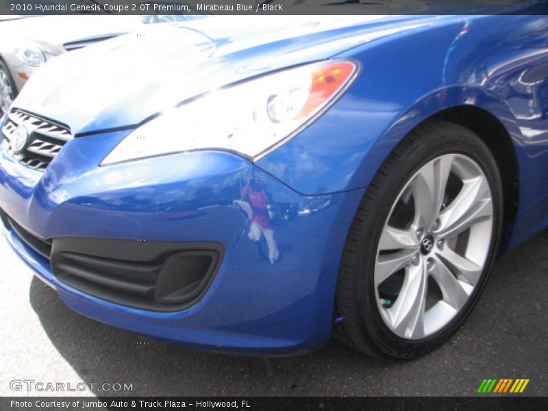 Mirabeau Blue / Black 2010 Hyundai Genesis Coupe 2.0T Premium
