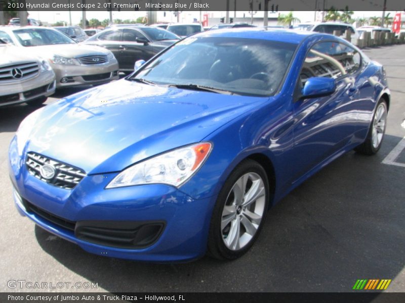 Mirabeau Blue / Black 2010 Hyundai Genesis Coupe 2.0T Premium