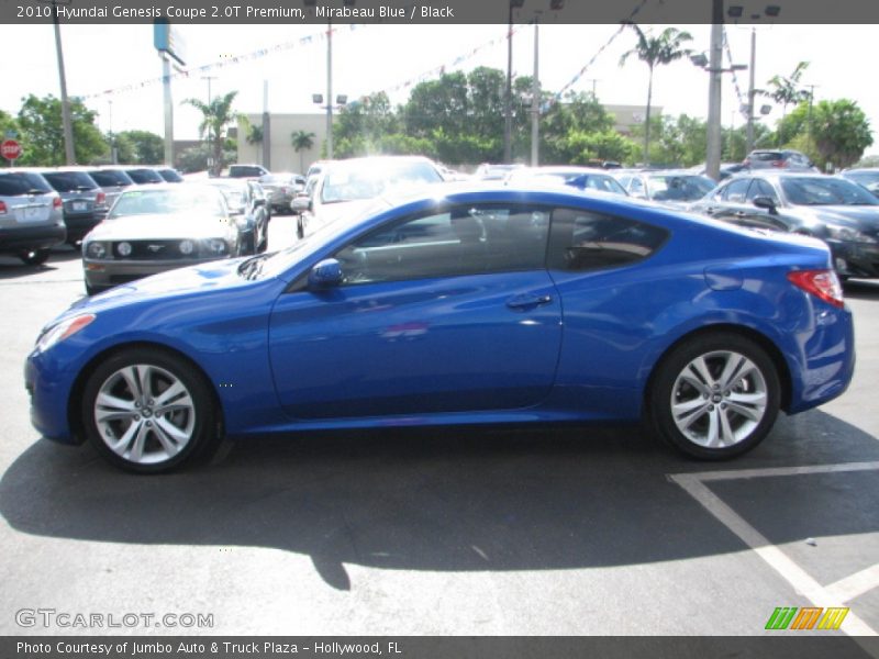 Mirabeau Blue / Black 2010 Hyundai Genesis Coupe 2.0T Premium