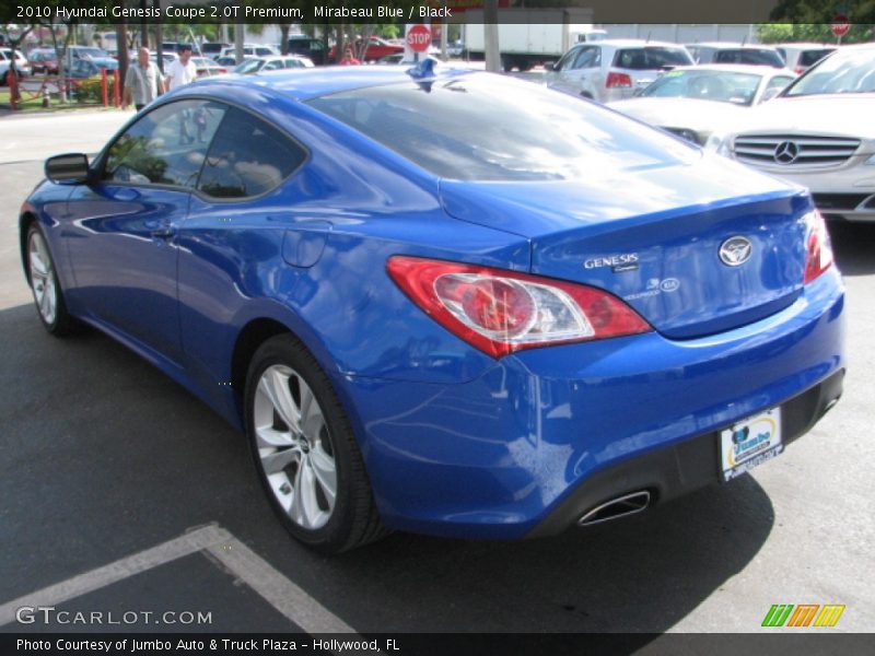 Mirabeau Blue / Black 2010 Hyundai Genesis Coupe 2.0T Premium