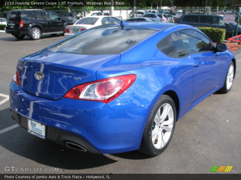 Mirabeau Blue / Black 2010 Hyundai Genesis Coupe 2.0T Premium