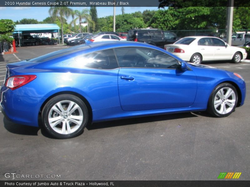 Mirabeau Blue / Black 2010 Hyundai Genesis Coupe 2.0T Premium