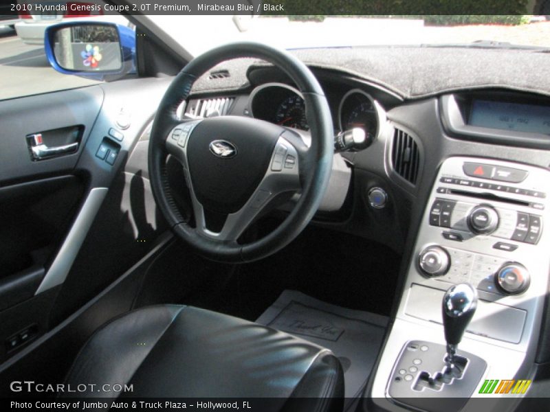 Mirabeau Blue / Black 2010 Hyundai Genesis Coupe 2.0T Premium