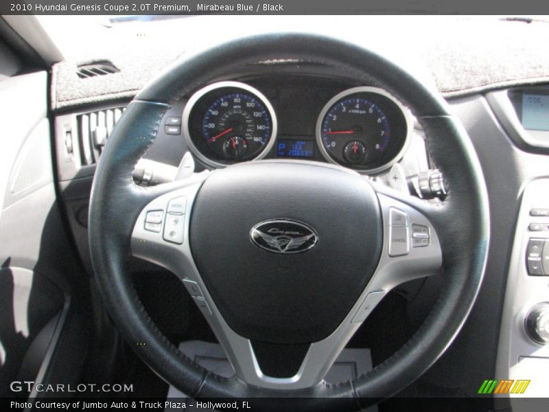 Mirabeau Blue / Black 2010 Hyundai Genesis Coupe 2.0T Premium