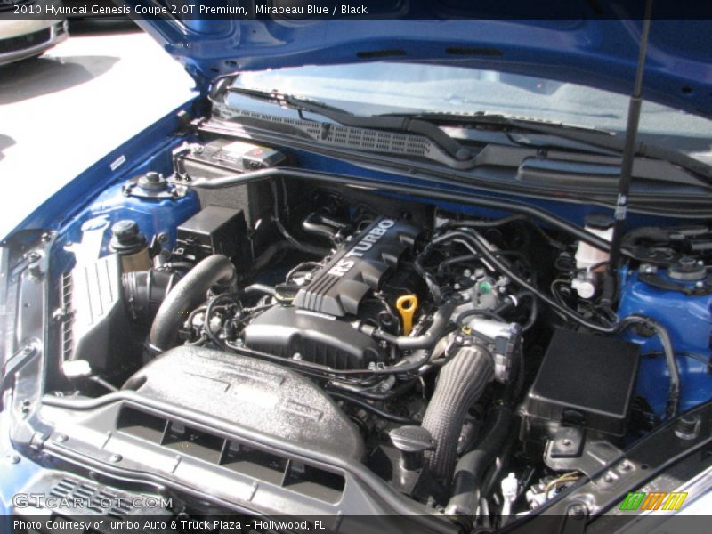 Mirabeau Blue / Black 2010 Hyundai Genesis Coupe 2.0T Premium