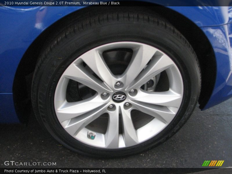 Mirabeau Blue / Black 2010 Hyundai Genesis Coupe 2.0T Premium